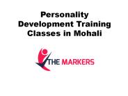 Personality Development Training Classes in Mohali