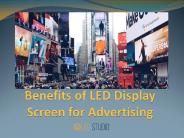Benefits of LED Display Screen for Advertising