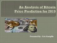 An Analysis of Bitcoin Price Prediction for 2019 (1)