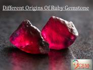 Different Origins Of Ruby Gemstone