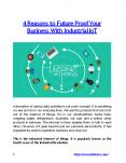 4 Reasons to Future Proof Your Business With Industrial IoT PowerPoint PPT Presentation