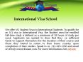 Best International Visa School PowerPoint PPT Presentation