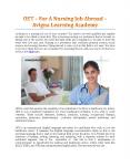 OET – For A Nursing Job Abroad - Avigna Learning Academy PowerPoint PPT Presentation
