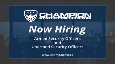 Security Guard Jobs at Champion National Security (1)