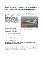 Electric Aircraft Market