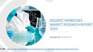 Aquatic Herbicides Market Research Report 2019