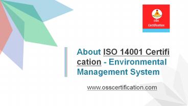 India's best service provider of ISO 14001 Certification - OSS Certification