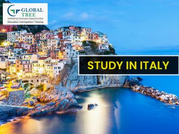 Study in Italy Education Consultants - Global Tree.