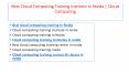 Best Cloud Computing Training Institute in Noida | Cloud Computing