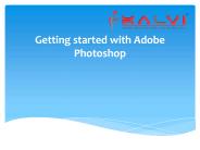 Getting started with Adobe Photoshop