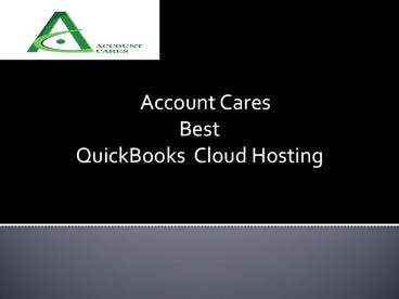 QuickBooks Pro Cloud Hosting for Highly Secure Financial Work