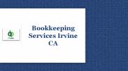 Bookkeeping Services Irvine CA