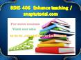 BSHS 406  Enhance teaching / snaptutorial.com PowerPoint PPT Presentation
