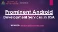 Prominent Android Development Services in USA - Sapplesystems PowerPoint PPT Presentation
