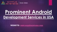 Prominent Android Development Services in USA - Sapplesystems
