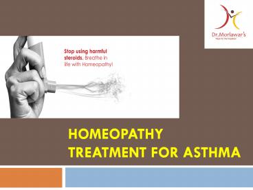 Homeopathy treatment for asthma - Dr Morlawars