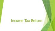 Income tax return filing