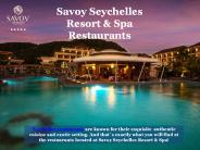 Seychelles restaurants at Savoy Resort & SPA