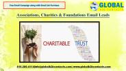 Associations, Charities & Foundations Email  Leads