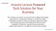Acquire Lenovo Powered Tech Solution for Your Business PowerPoint PPT Presentation
