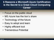 Reasons a Microsoft Azure Certification and Great Cloud Computing Career