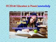 HCIS140 Education is Power/newtonhelp.com