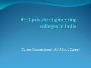 Best private engineering colleges in India