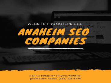 SEO Experts in Anaheim
