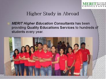 Higher Study in Abroad