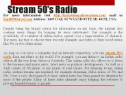stream 50's radio