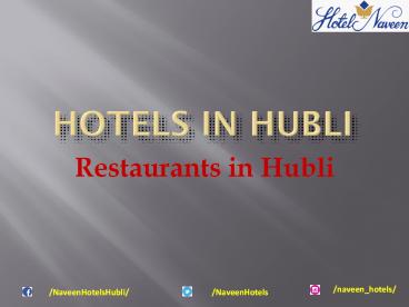 Hotels in Hubli - Hotel Naveen