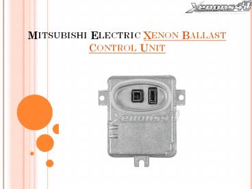 Volvo 30744459 Xenon Ballast Control Unit by Xenons4u