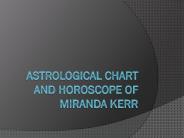 Astrological Chart and Horoscope of Miranda Kerr