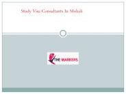 Study Visa Consultants In Mohali