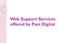 Web Support Services offered by Pani Digital PowerPoint PPT Presentation