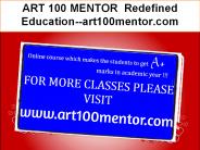 ART 100 MENTOR  Redefined Education--art100mentor.com