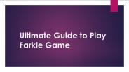 Ultimate Guide to Play Farkle Game (1)