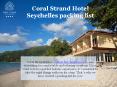 Seychelles packing list - Coral Strand Hotel PowerPoint PPT Presentation