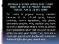 American Airlines Offers Best Flight Deals to Visit Different Amazing Tourist Places in Sri Lanka PowerPoint PPT Presentation