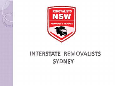 interstate removalists Sydney | Removalists NSW