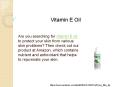 Vitamin E Oil PowerPoint PPT Presentation