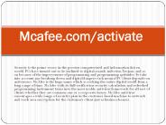 McAfee.com/Activate- Activate McAfee for PC