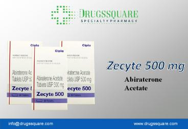 Zecyte 500 mg Abiraterone Tablets Online at Lowest Price.