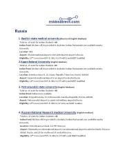 Universities  information about Russia & China