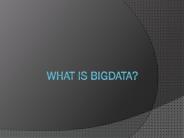 What is Bigdata