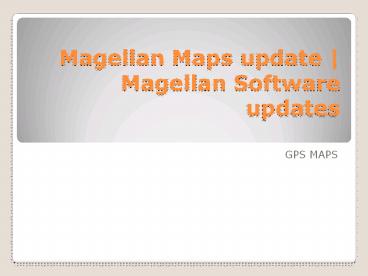 Magellan Gps Maps Update