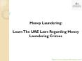 Money Laundering Crimes in UAE PowerPoint PPT Presentation