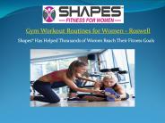 Gym Workout Routines for Women in Roswell