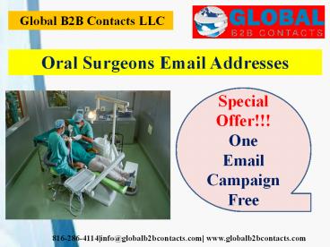 Oral Surgeons Email Addresses