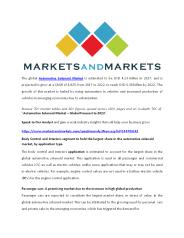 Automotive Solenoid Market Analysis